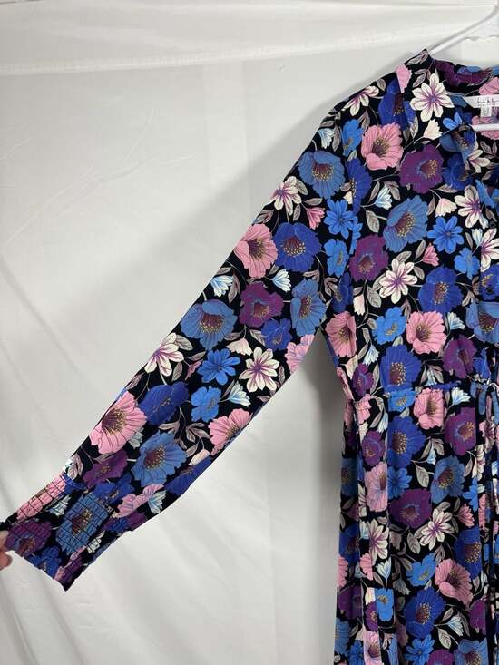 Nicole Miller New York Floral Print Maxi Dress Size 16 - Picture 4 of 10